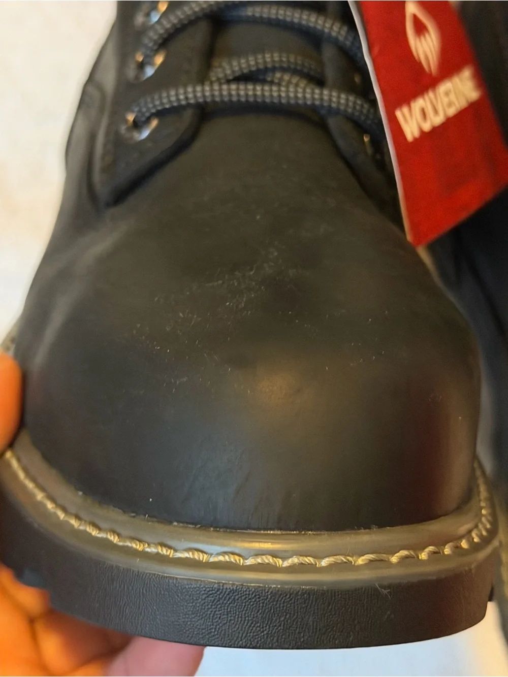 Wolverine Waterproof Leather Work Boots Black Men’s 9.5 NWT